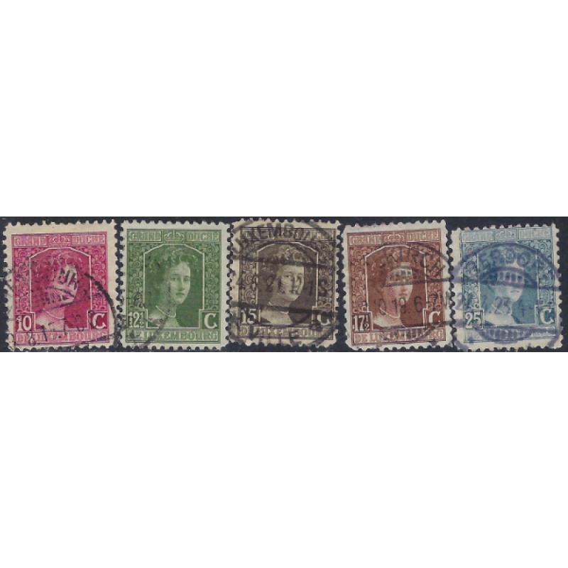 Luxemburg 97-101 Used 1914-17 issues (ak5938)