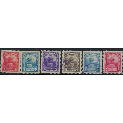 Venezuela C144/C146/C149/C150/C152/C159 Used 1942-44 issues (ak4388)