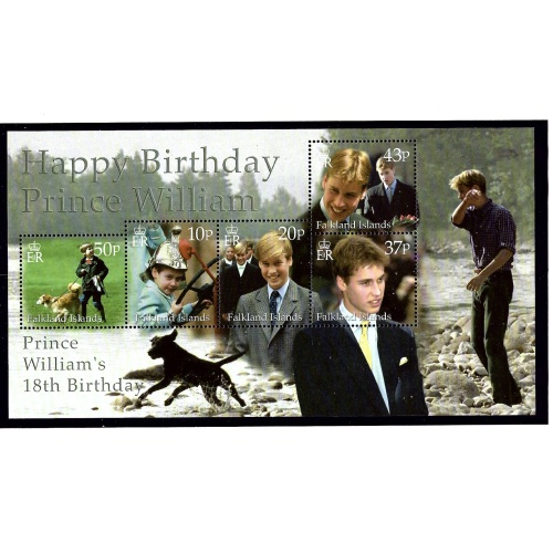 Falkland Is 766 MNH 2000 Prince William Birthday S/S