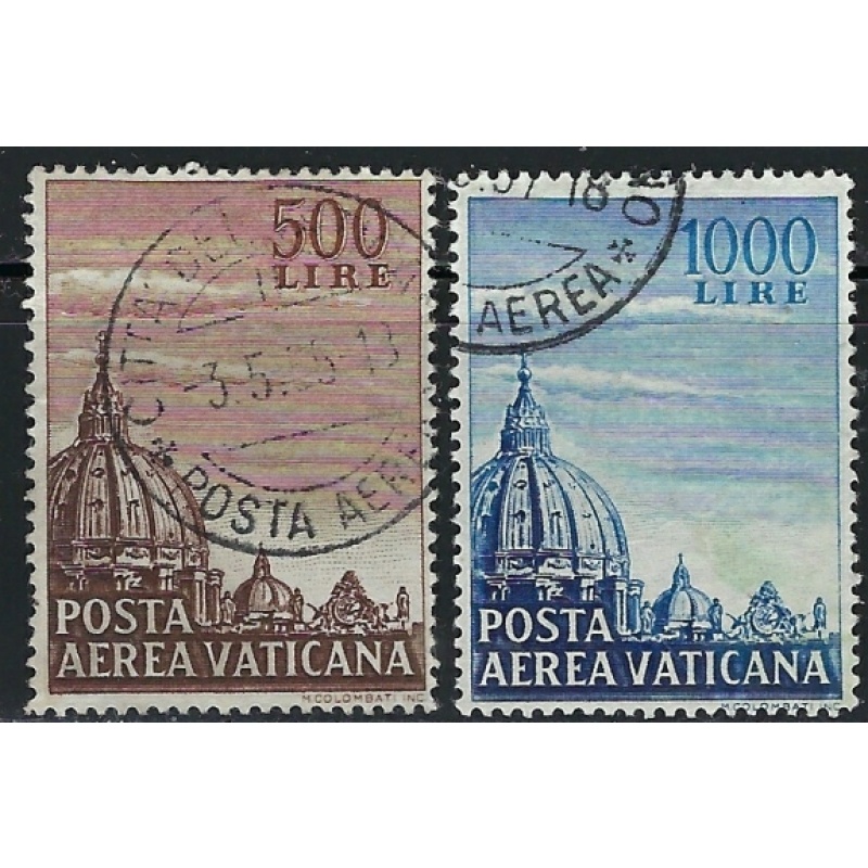 Vatican C22-23 Used 1953 set (an4166)