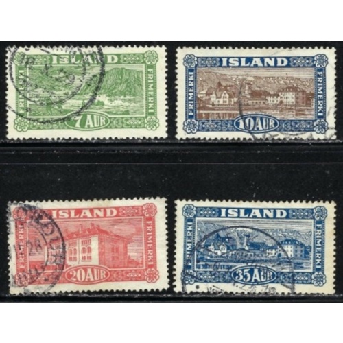 Iceland 144-47 Used 1925 Part seet (ap9293)