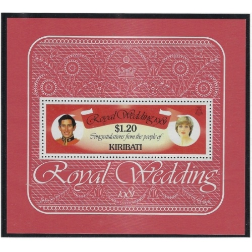 Kiribati 379 MNH 1981 Prince Charles Wedding (ak3747)