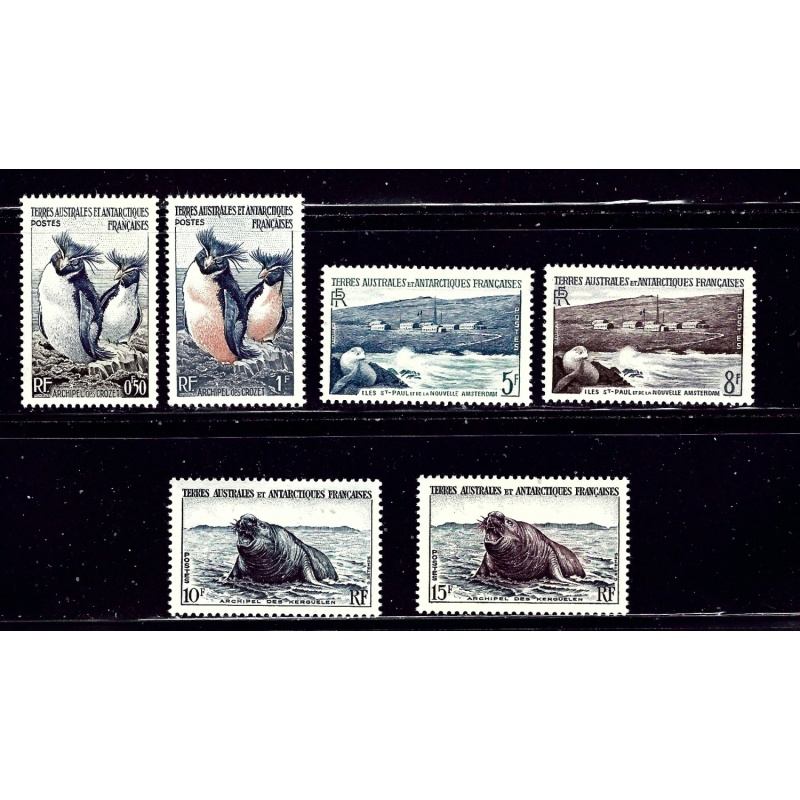 French Southern and Antartic Territories 2-7 MH 1956 set    (ap1416)