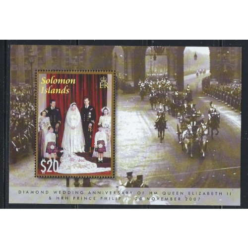 Solomon Is 1094 MNH 2007 QEII Diamond Wedding Anniv (fe3990)