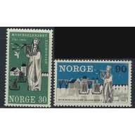 Norway 477-78 MNH 1965 set (ak4926)