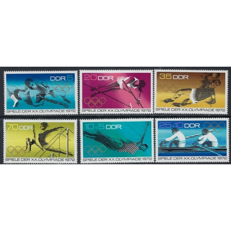 Germany DDR 1370-73; B166-67 MNH 1976 Olympics (ak4681)