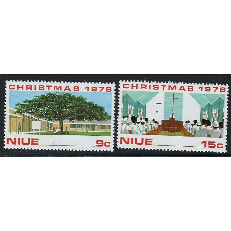 Niue 192-93 MNH 1976 Christmas (fe3556)