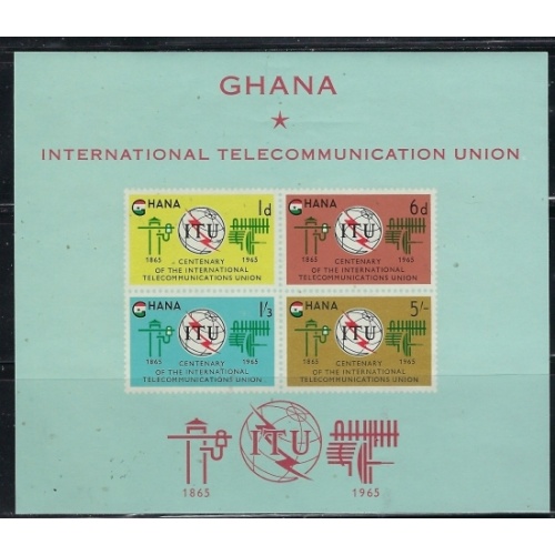 Ghana 207a MNH 1965 Intl Telecommunications Union (an2582)
