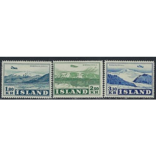 Iceland C27-29 MH 1952 set (ak5507)