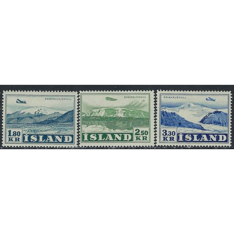 Iceland C27-29 MH 1952 set (ak5507)