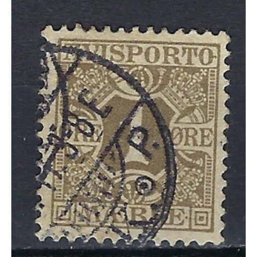 Denmark P1 Used 1907 issue (an9531)