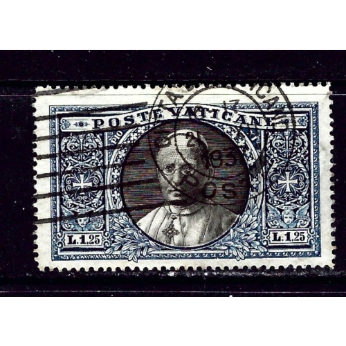 Vatican 29 Used 1933 issue some gum left on back