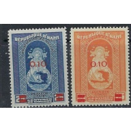 Haiti 355-56 MNH 1944 surcharges (ak4029)