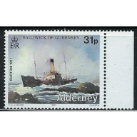 Guernsey Alderney 35 MNH 1987 Ship (an5106)