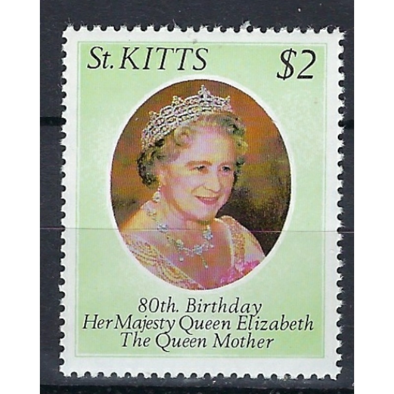 St Kitts 44 MNH 1980 Queen Mother Birthday (mm1368)