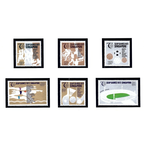 Singapore 183-88 MNH 1973 SEAP Games