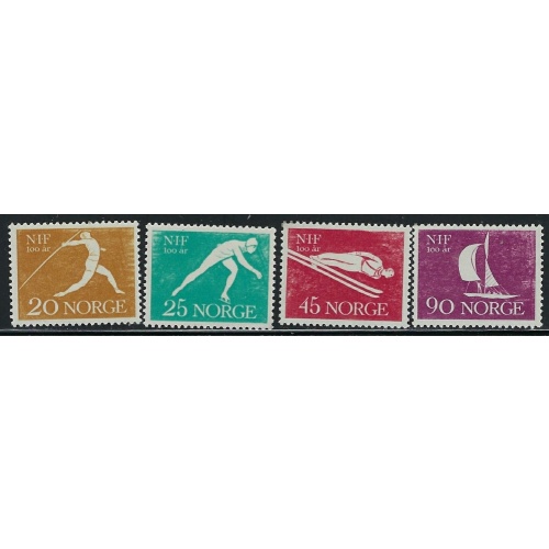 Norway 389-92 MNH 1961 Sports (an5606)