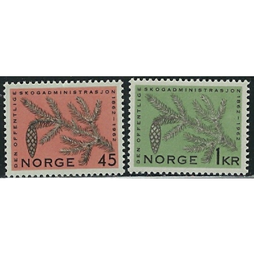 Norway 406-07 MNH 1962 set (an7006)