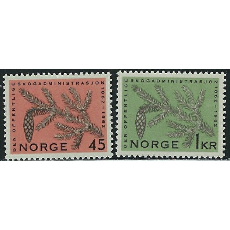 Norway 406-07 MNH 1962 set (an7006)
