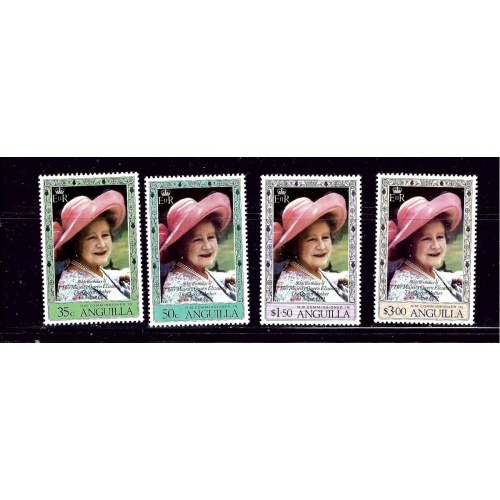 Anguilla 394-97 MNH 1980 Queen Mother Birthday