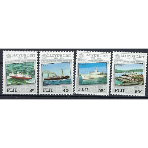 Fiji 509-12 MNH 1984 Lloyds List (mm1055)