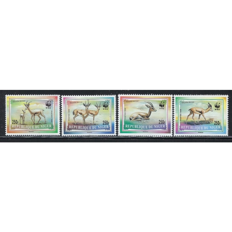 Niger 983-86 MNH 1998 Gazelles (fe7870)