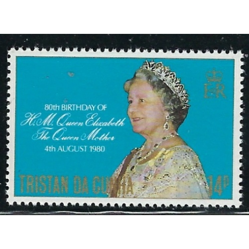 Tristan da Cunha 277 MNH 1980 Queen Mother Birthday (fe5632)