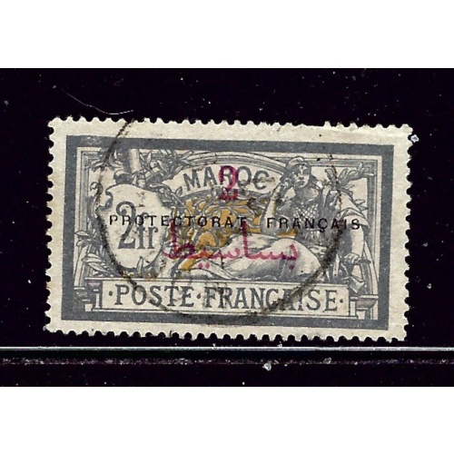 French Morocco 53 Used 1914 overprint