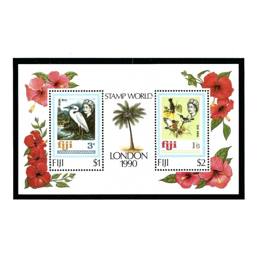 Fiji 623 MNH 1990 Birds S/S