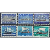 Greece 618-23 MNH 1958 Ships (ak1780)