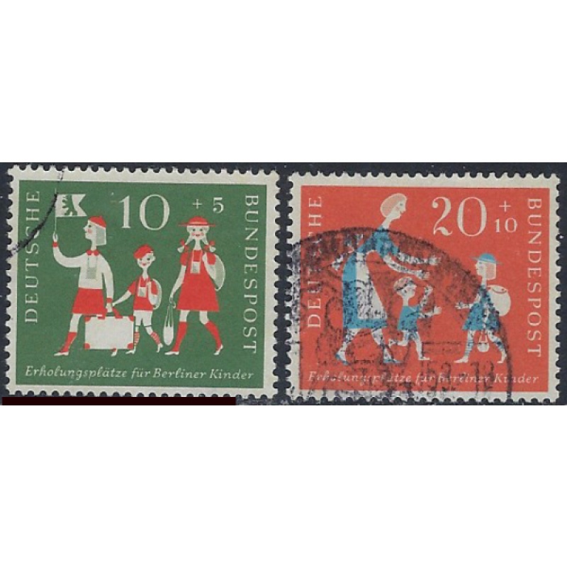 Germany B354-55 Used 1957 set (ak6625)