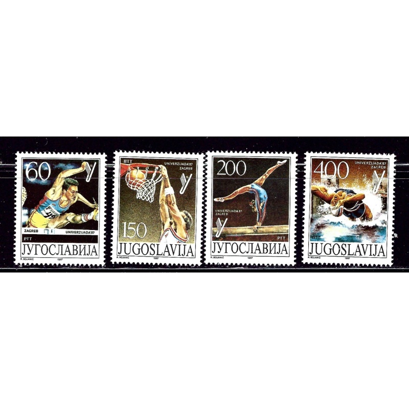 Yugoslavia 1853-56 MNH 1987 Sports