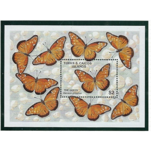 Turks and Caicos 835 MNH 1990 Butterflies (ak5408)