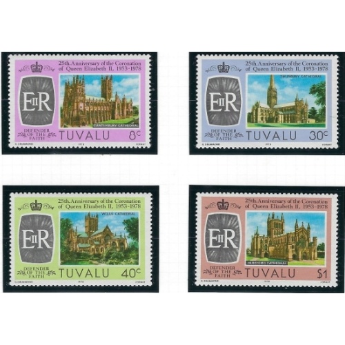 Tuvalu 81-84 MNH 1978 QEII Silver Jubilee (an4774)