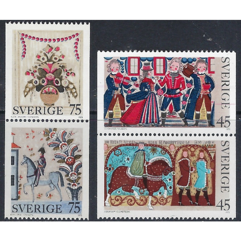 Sweden 1024a;1026a MNH 1973 Christmas in pairs (ak5995)