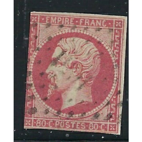 France 20 Used 1860 issue (fe5249)