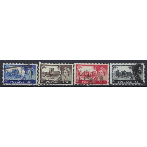 Great Britain 371-74 Used 1959 Castles (an7547)
