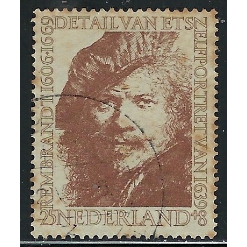 Netherlands B295 Used 1956 issue  some rust stains (fe1553)