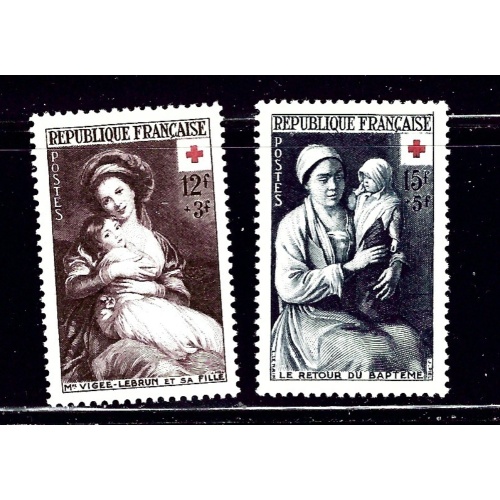 France B282-83 MH 1953 Paintings    (ap1348)