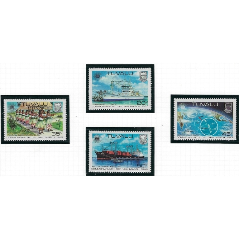 Tuvalu 196-99 MNH 1983 Commonwealth Day (an4948)