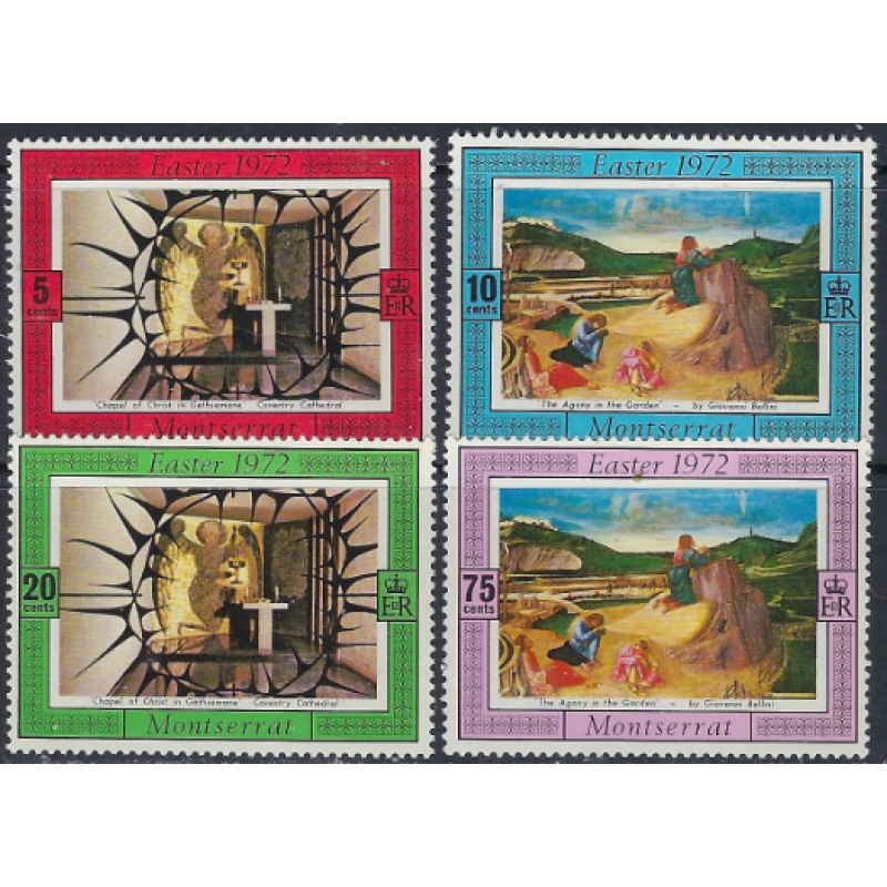 Montserrat 274-77 MNH 1972 Easter (ak6308)