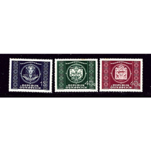 Austria 565-67 MNH 1949 UPU 75th Anniversary