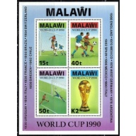 Malawi 569a MNH 1990 World Cup Soccer souvenir sheet (an3215)