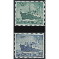 Germany Berlin 9N113-14 MH 1955 Ships (ak5095)