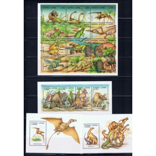 Sierra Leone 1791-94 MNH 1995 Prehistoric Animals (ap5543)