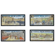 Guernsey Alderney 134-41 MNH 1999 Garrison Island in pairs (an4538)