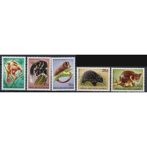 Papua New Guinea 323-27 MNH 1971 Wildlife (ak2068)