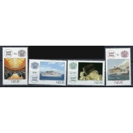 Nevis 571-74 MNH 1988 Lloyds of London (ak2059)