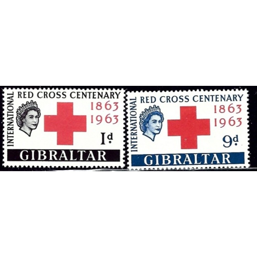 Gibraltar 162-63 MNH 1963 Red Cross (ak2459)