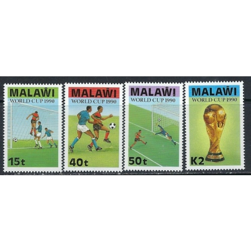 Malawi 566-69 MNH 1990 World Cup Soccer (ak5045)